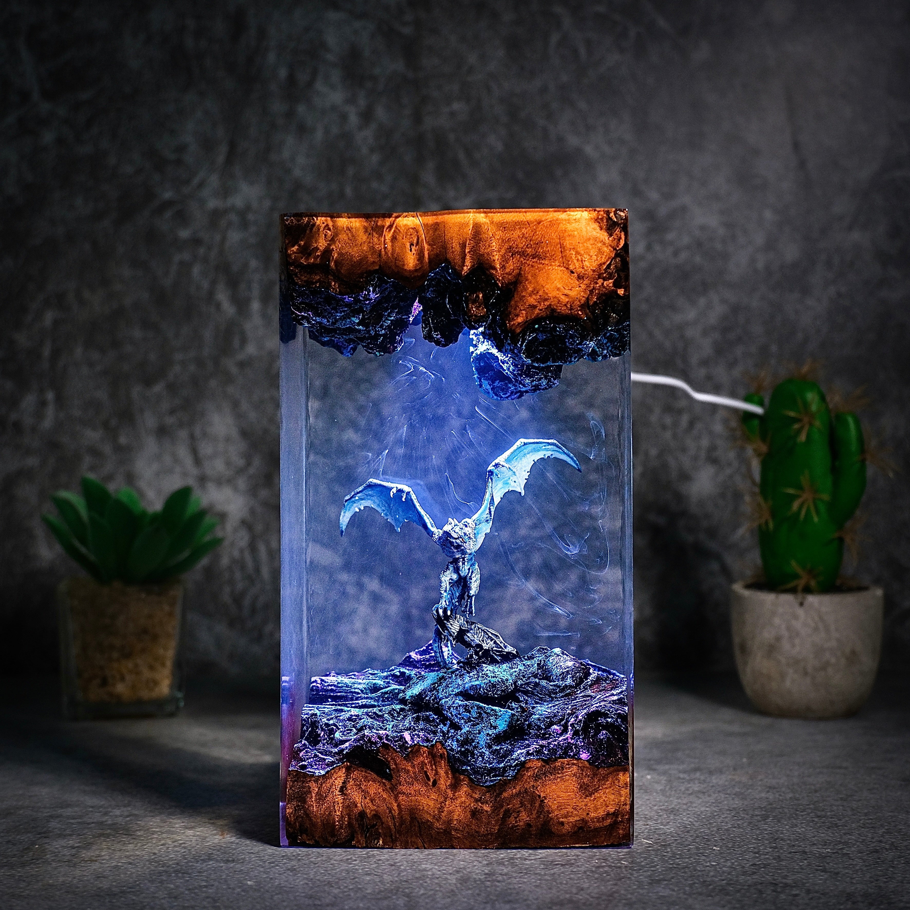 Ice Legend Dragon Resin lamp