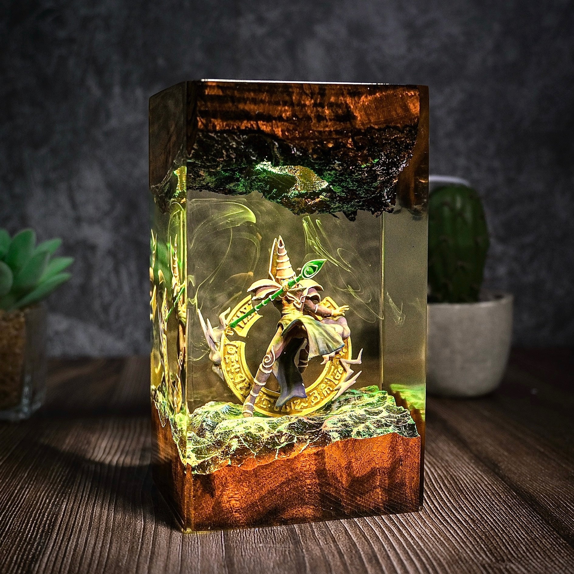 Dark Magician Yu Gi Oh Resin lamp