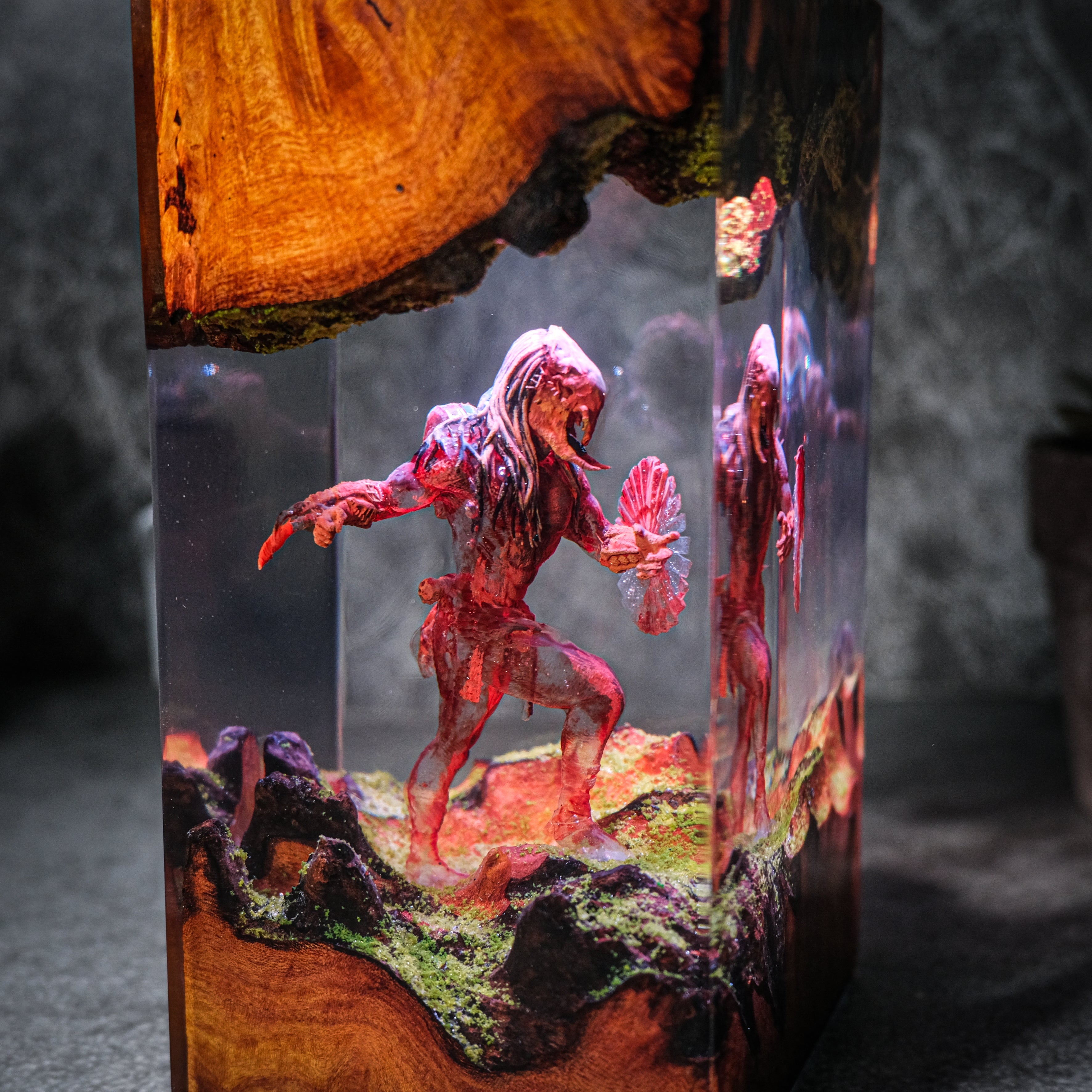 Prey Predator Resin lamp