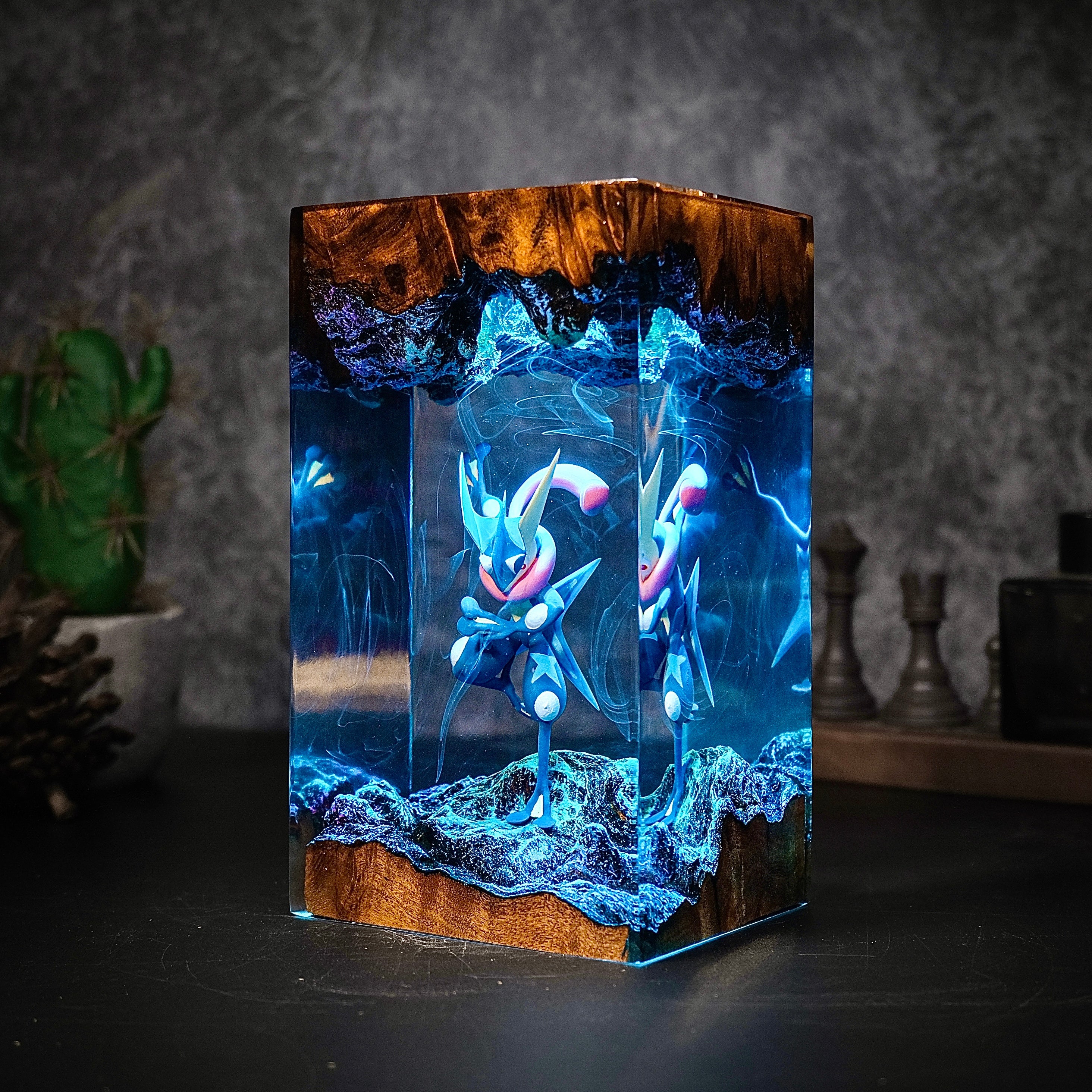 Greninja Pokemon Resin lamp