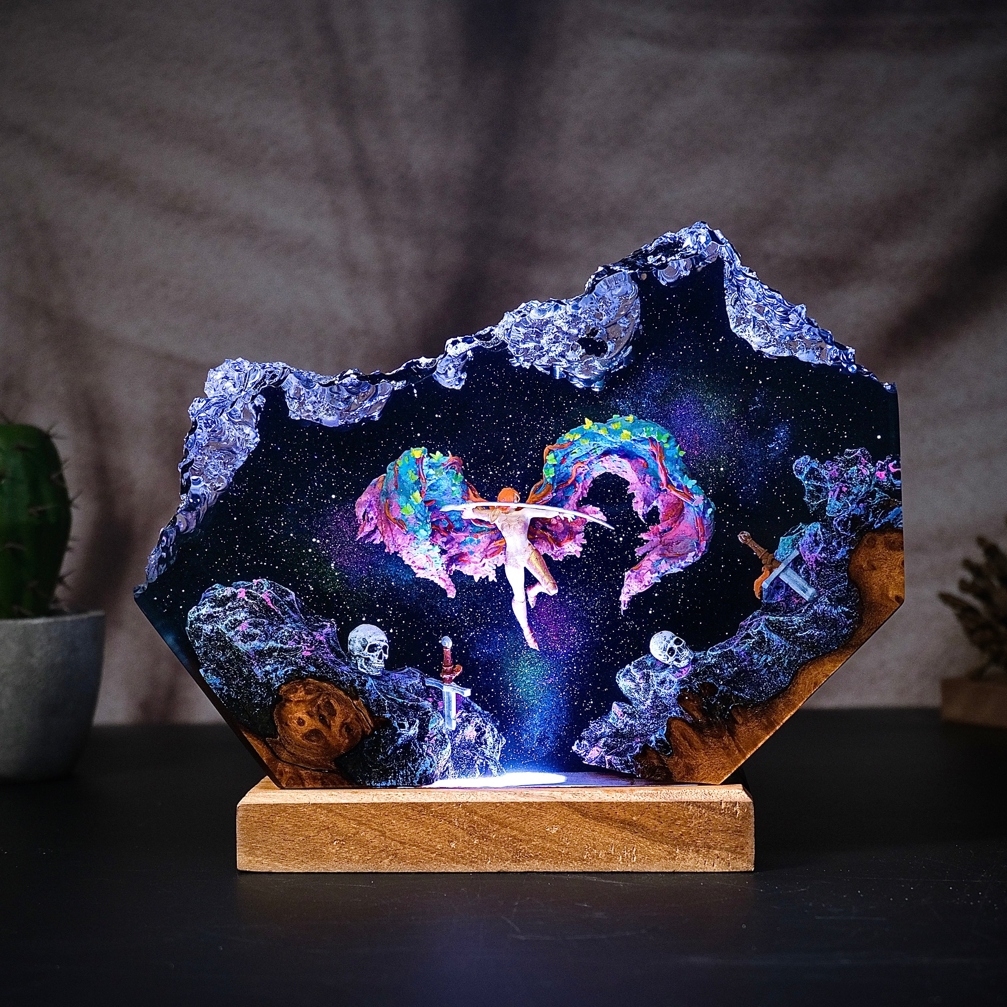 Malenia in the Space Resin lamp