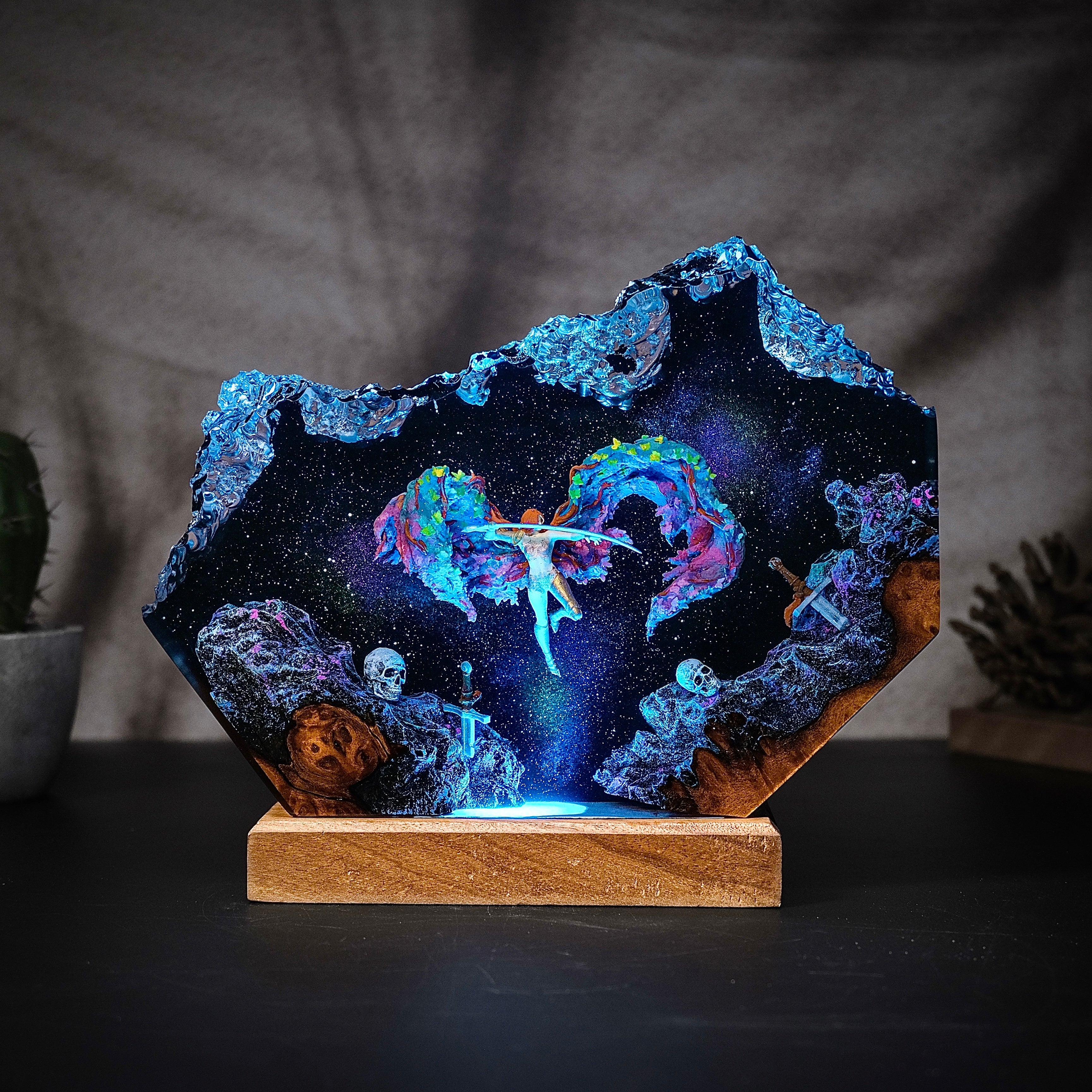 Malenia in the Space Resin lamp