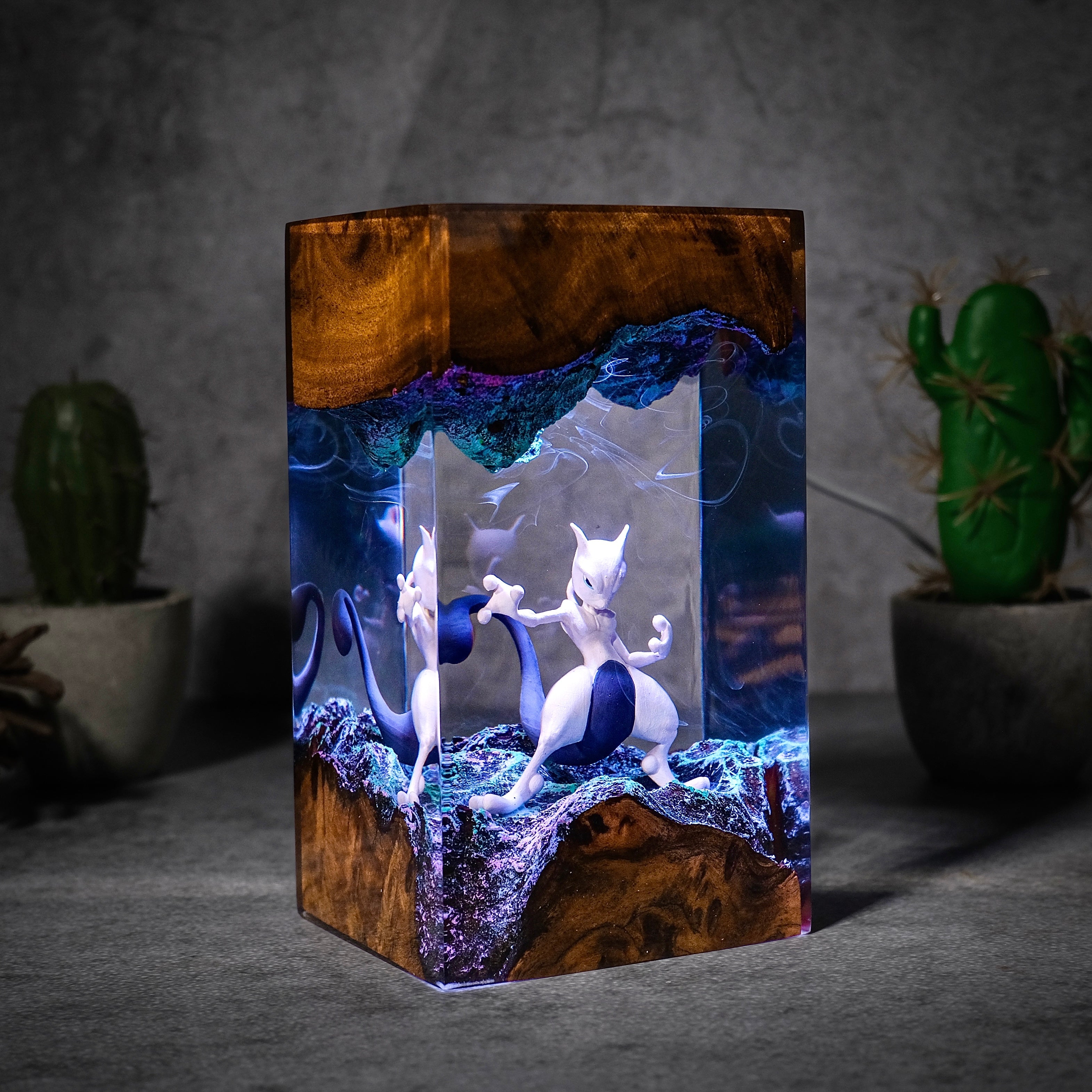 Mewtwo Pokemon Resin lamp