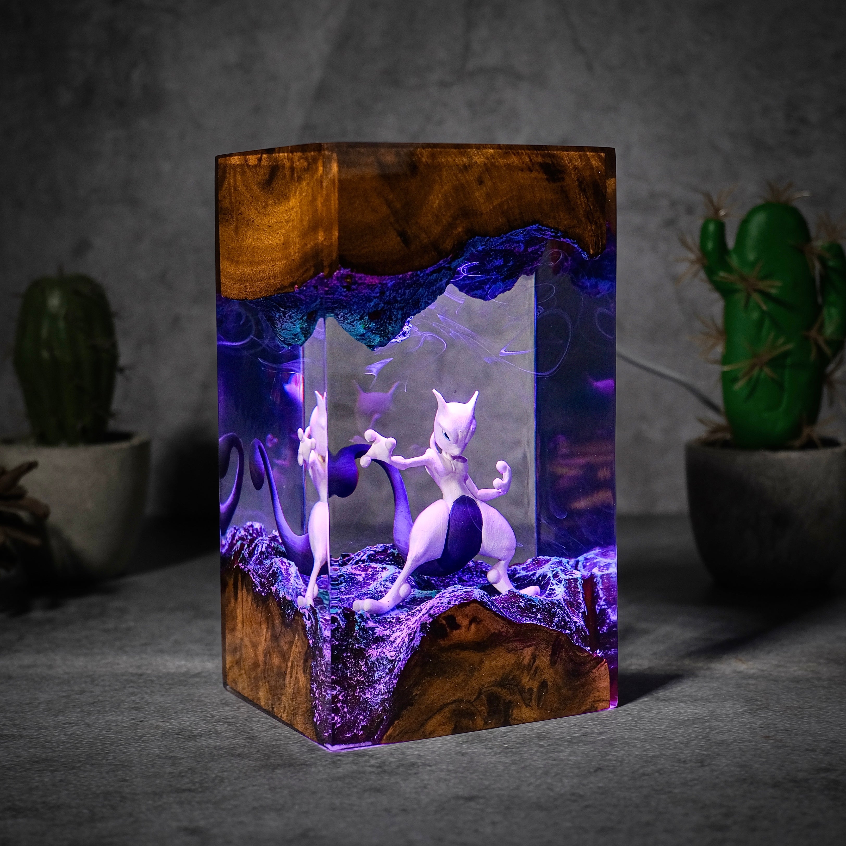 Mewtwo Pokemon Resin lamp