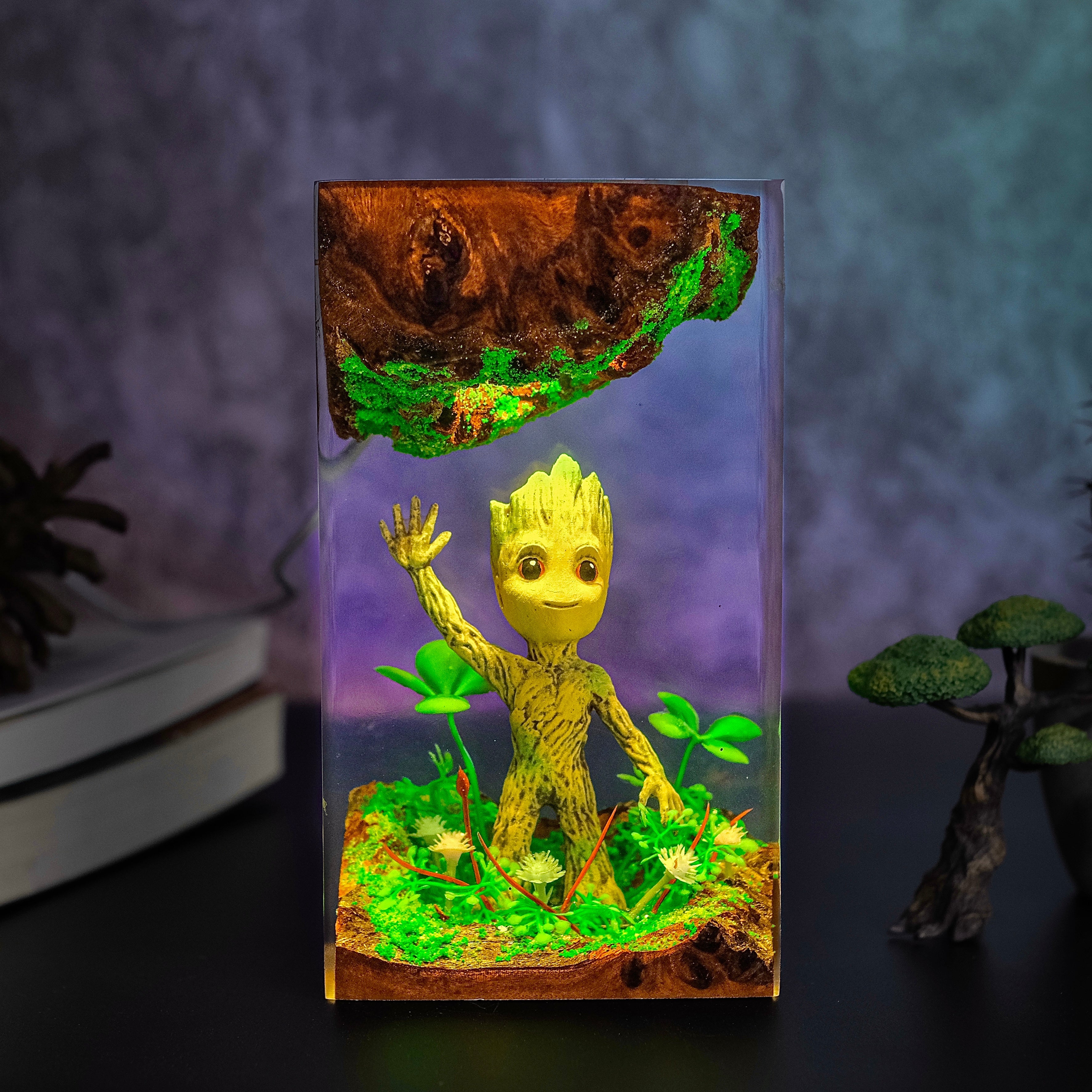 Baby Groot Marvel Resin lamp