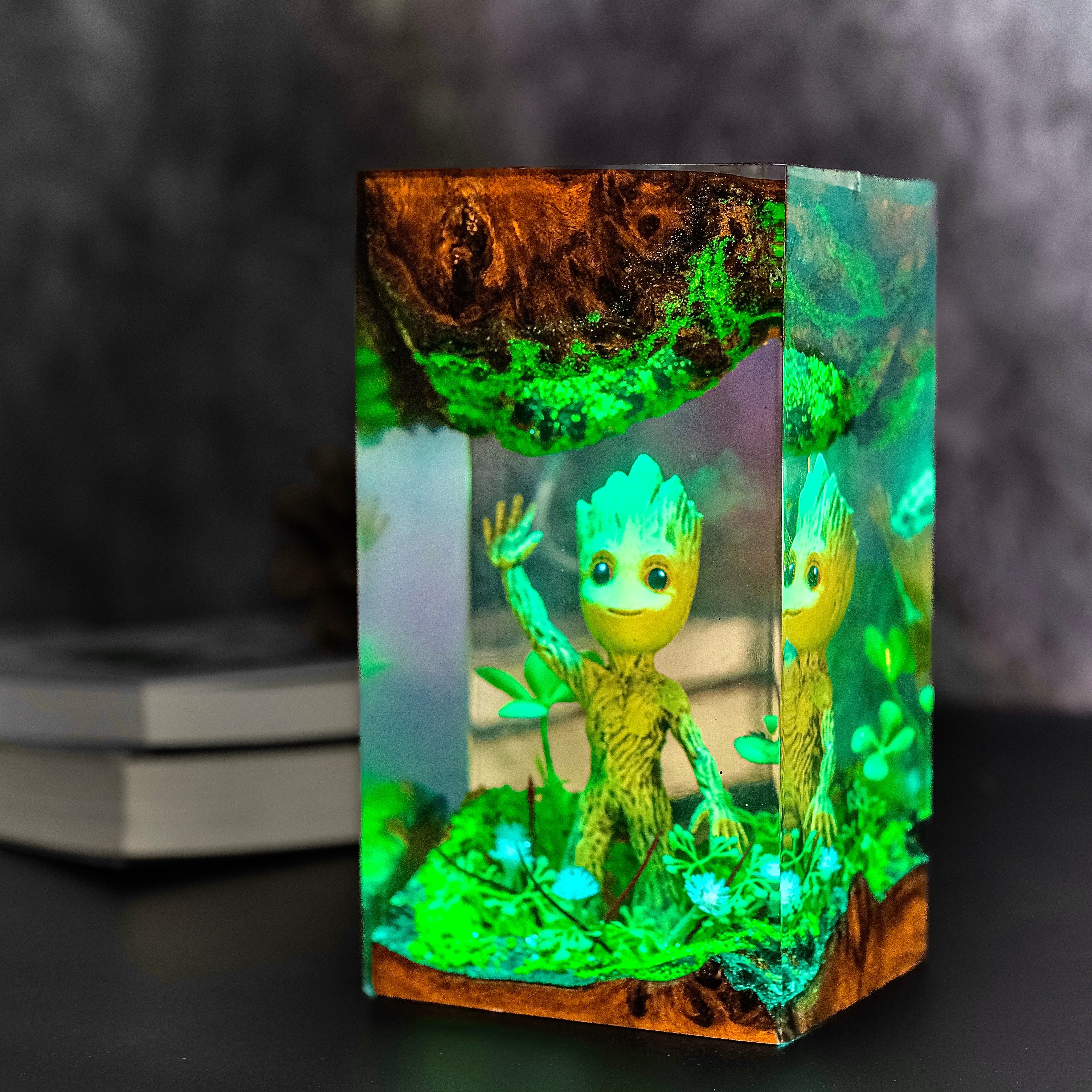 Baby Groot Marvel Resin lamp