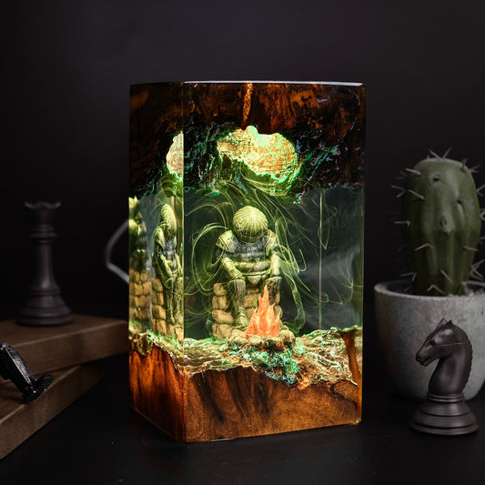 Onion Knight Statue lamp, Dark Souls Game Resin lamp