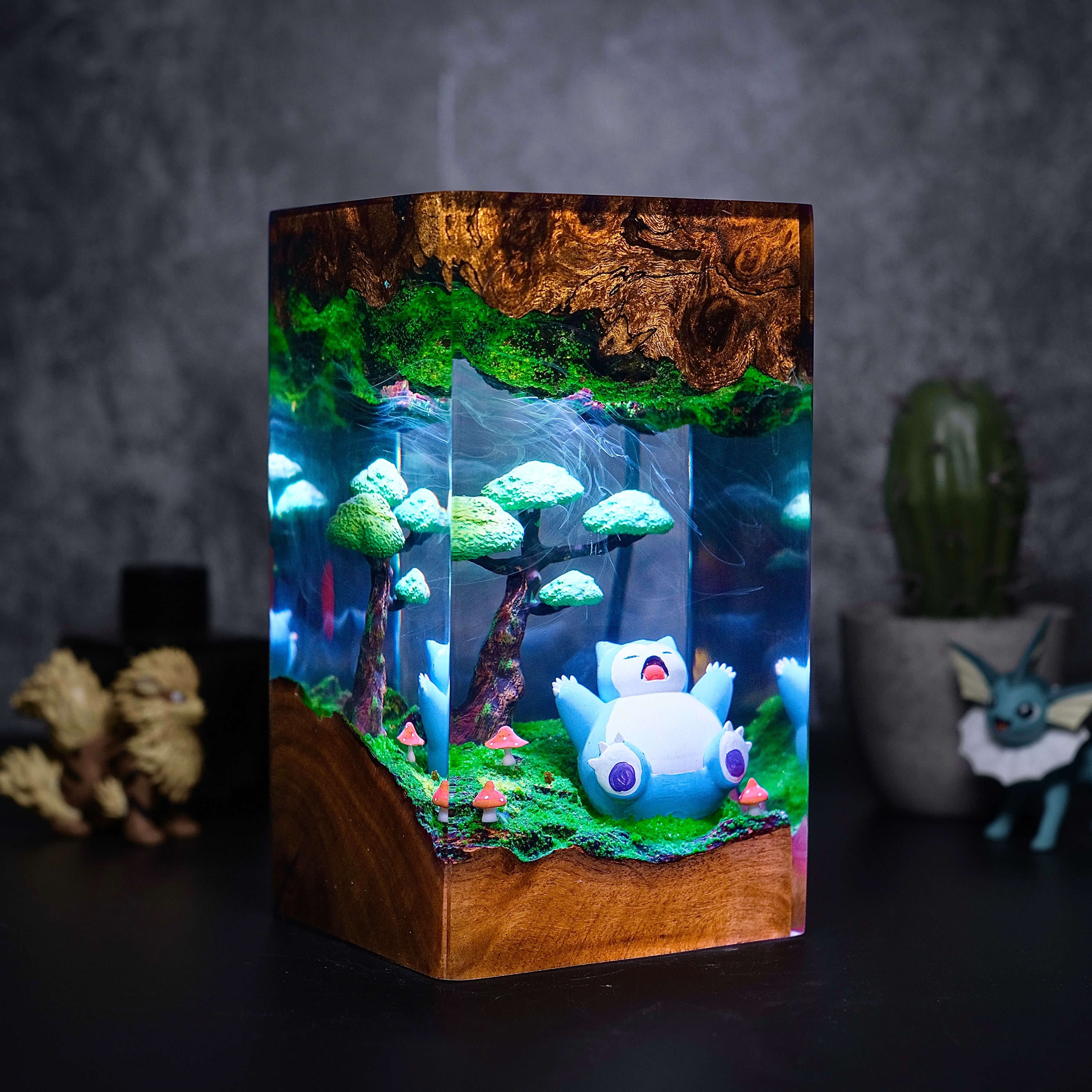 Snowlox sleep Pokemon Resin lamp