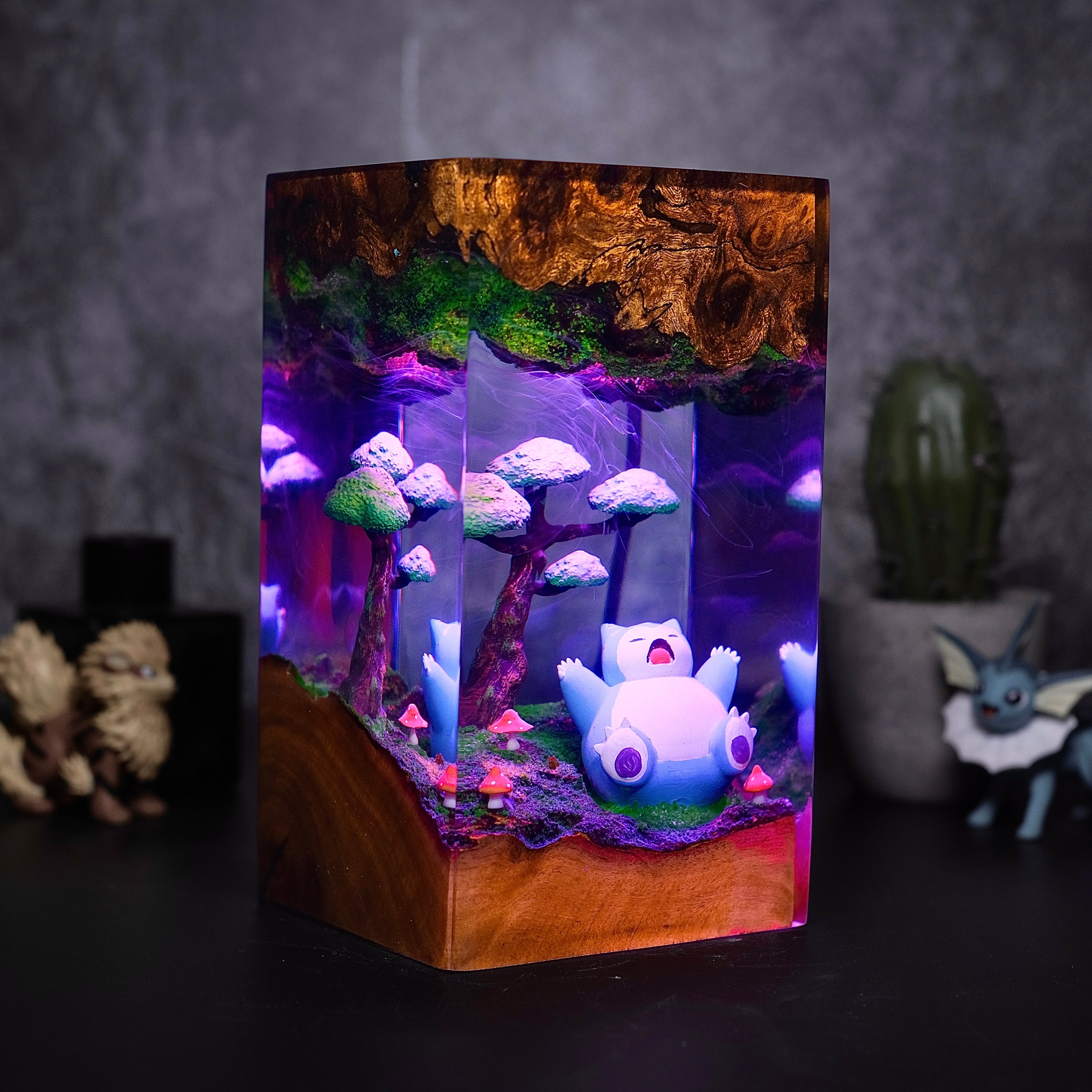 Snowlox sleep Pokemon Resin lamp