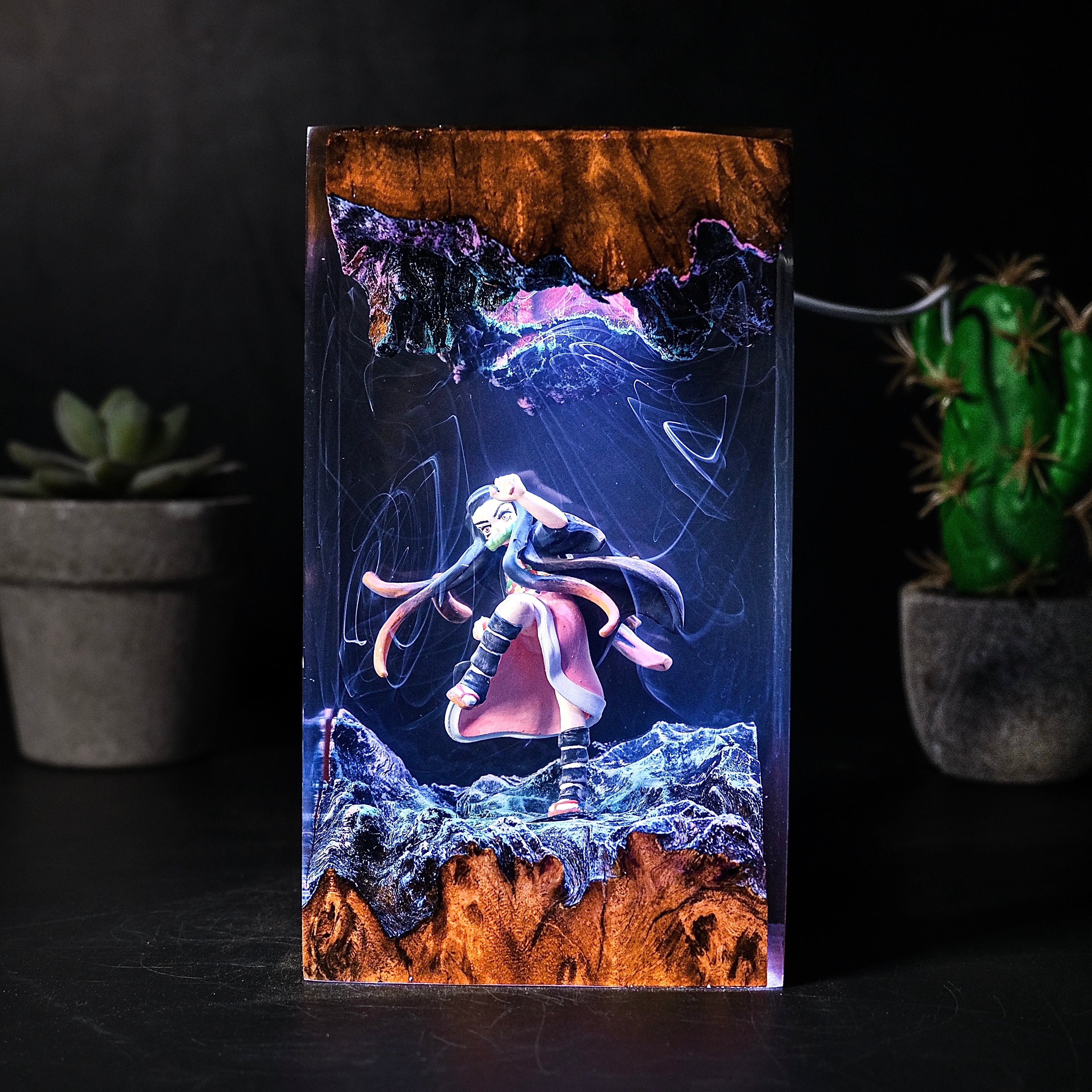 Nezuko Resin lamp