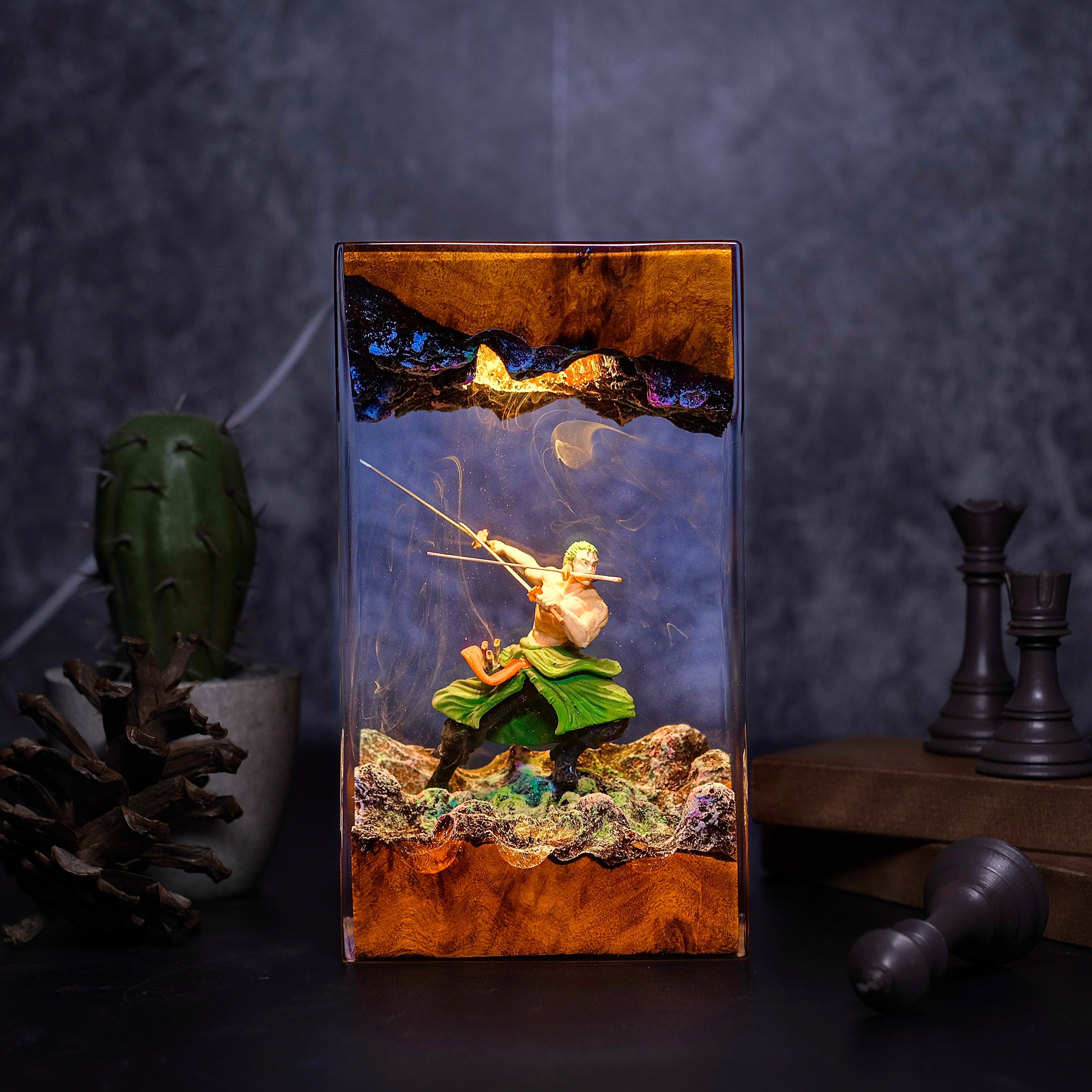 One piece Zoro Resin lamp