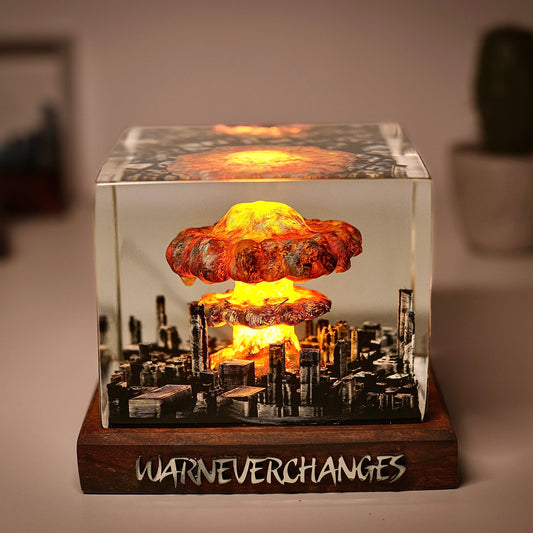 Explosion in the city Resin lamp