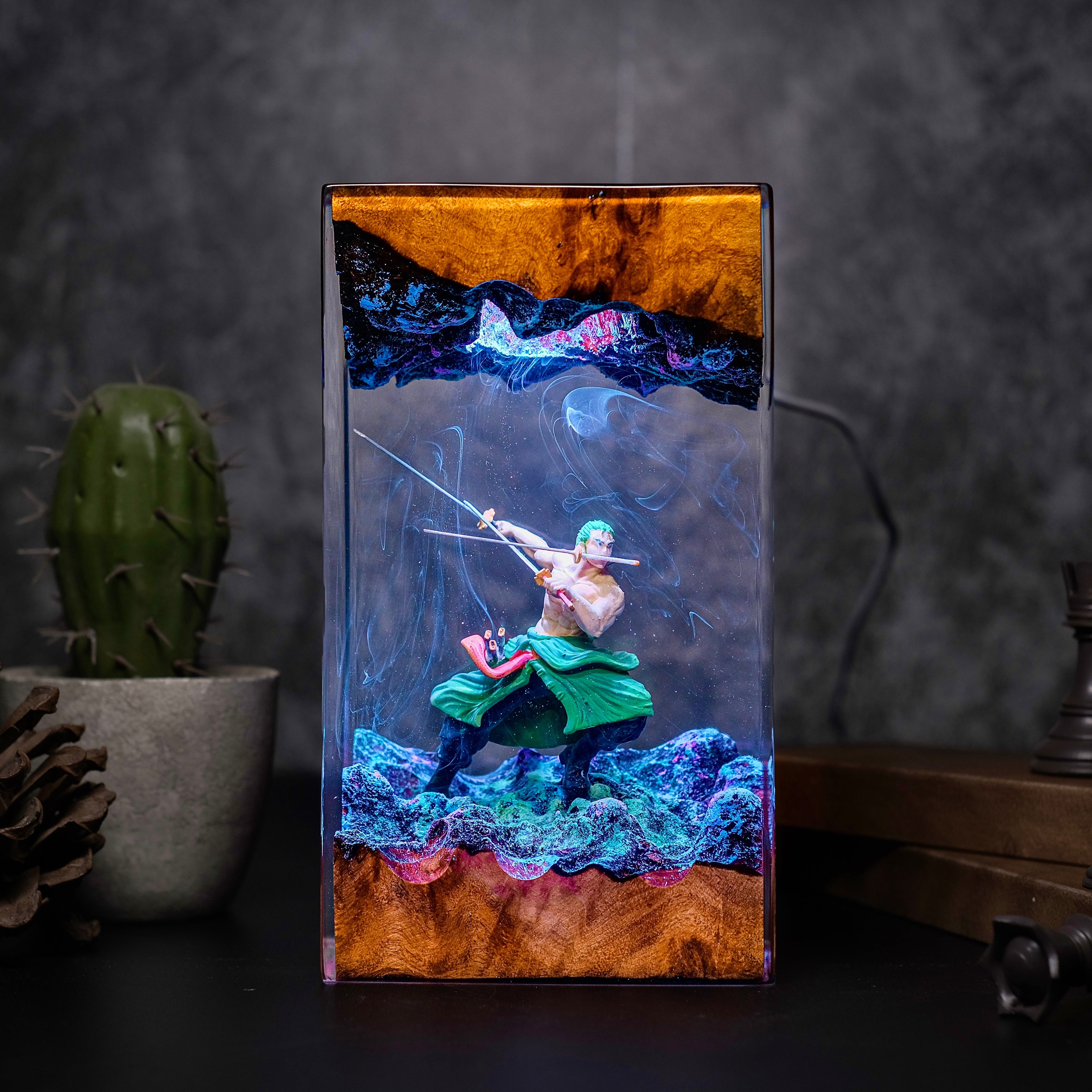 One piece Zoro Resin lamp