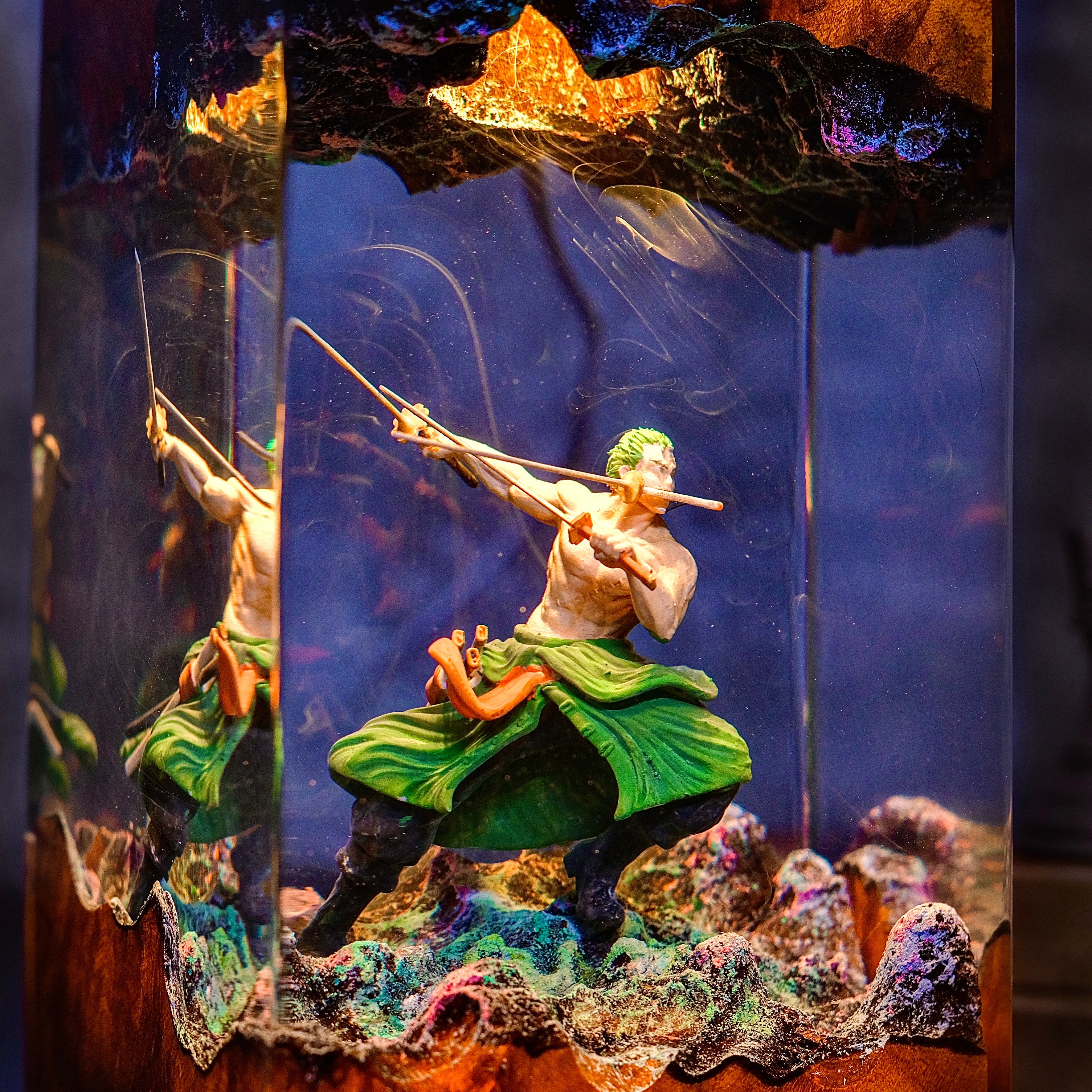 One piece Zoro Resin lamp